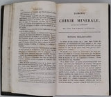 HOEFER Ferdinand "Eléments de Chimie minérale précédés d'un Abrégé de l'histoire de la Science et suivis d'un exposé des éléments de chimie organique ; Ouvrage dans lequel les corps sont classés par familles naturelles"