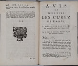 PASCAL Blaise "Les Provinciales ou les Lettres écrites par Louis de Montalte à un provincial de ses amis et aux RR. PP. Jésuites. Nouvelle édition plus exacte et plus correcte qu'aucune des précédentes."