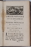 DU CLOS Samuel Cottereau "Observations sur les Eaux Minérales de plusieurs Provinces de France faites en l'Académie Royale des Sciences en l'année 1670 & 1671"