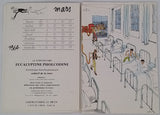 CABU [Illustrateur] "Comment on s'enrhume au Collège" [Plaquette publicitaire Calendrier 1964]