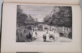 FIGUIER Louis "Les Nouvelles Conquêtes de la Science : L'Électricité. Grands tunnels et railways métropolitains. Les voies ferrées dans les deux mondes. Isthmes et canaux." 4 volumes