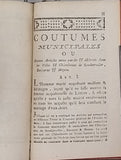 DILANGE Nicolas-Louis "Coutumes générales de l'Évêché de Metz commentées. Enrichies d'une table raisonnée des matières mise par ordre alphabétique"