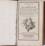 LE CLERC Sébastien "Traité de Géométrie théorique et pratique à l'usage des artistes"