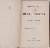 BALZER Félix "Thérapeutique des Maladies Vénériennes"