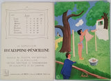 BELLUS Jean "Comment on s'enrhume en 12 images de Jean Bellus" [Plaquette publicitaire Calendrier 1954]