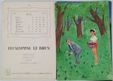 BELLUS Jean "Comment on s'enrhume en 12 images de Jean Bellus" [Plaquette publicitaire Calendrier 1954]