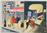 BELLUS Jean "Comment on s'enrhume en 12 images de Jean Bellus" [Plaquette publicitaire Calendrier 1954]