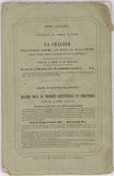 TYNDALL John "Sur la Radiation, Lecture REDE faite dans la maison du Sénat, en présence de l'Université de Cambridge, le mardi 15 mai 1865"