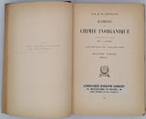 OSTWALD Wilhelm (Dr.) "Eléments de Chimie inorganique"