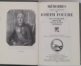 FOUCHÉ Joseph "Mémoires complets et authentiques de Joseph Fouché, Duc d'Orante, Ministre de la Police générale"