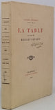 TENDRET Lucien "La table au Pays de Brillat-Savarin"