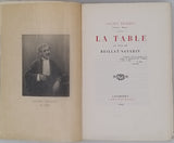 TENDRET Lucien "La table au Pays de Brillat-Savarin"