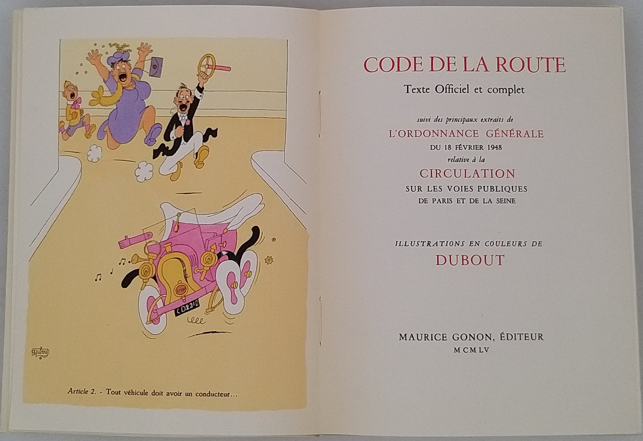 Livre Code De La Route 1948