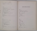 ARSAC Jacques "Premières leçons de programmation - Exemples de programmes en LSE, BASIC et PASCAL"