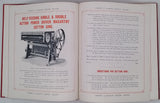 DOBSON & BARLOW LTD. "Catalogue of Machinery - Machinery on the latest and most approved principles for preparing, spinning & doubling cotton, cotton waste, wool, worsted, silk and vigonia yarns"