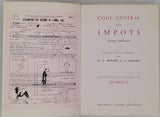 DUBOUT Albert [Illustrateur] "Code des Impôts Texte Officiel - Extraits choisis et commentés par X.G. RENARD et J. EDWARD"