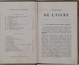 JOANNE Adolphe "Géographie du département de l'Isère"