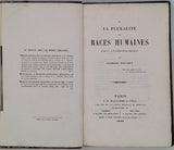 POUCHET Georges "De la pluralité des races humaines - Essai anthropologique"