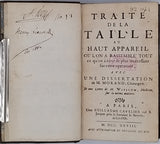 MORAND Sauveur-François "Traité de la taille au haut appareil, où l'on a rassemblé tout ce qu'on a écrit de plus intéressant sur cette opération, avec une dissertation de M. Morand. Et une Lettre de M. Winslow sur la même matière"