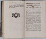 SYDENHAM Thomas "Médecine pratique de Sydenham avec des notes ; ouvrage traduit en Français, sur la dernière édition Anglaise, par feu M. A.F. JAULT"