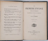 PERIER Élie (Docteur) "La première enfance - Guide hygiénique des mères et des nourrices"