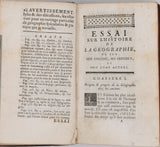 VAUGONDY Robert de [Fils] "Essai sur l'histoire de la Géographie, ou sur son origine, ses progrès & son état actuel"