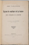 ERDINGER Lucien "Des variations du rayon de courbure de la Cornée sous l'influence de l'atropine"