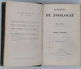 BERT Paul, BLANCHARD Raphaël "Eléments de Zoologie"