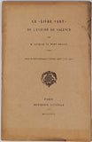 FONT-RÉAULX Jacques de "Le « Livre Vert » de l'Évêché de Valence"