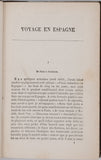 GAUTIER Théophile "Voyage en Espagne - (Tra los montes)"