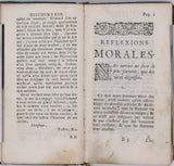 Anonyme [de La ROCHEFOUCAULD François] "Réflexions ou sentences et maximes morales augmentées de plus de deux cens nouvelles maximes et maximes et pensées diverses"