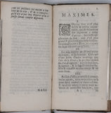 Anonyme [de La ROCHEFOUCAULD François] "Réflexions ou sentences et maximes morales augmentées de plus de deux cens nouvelles maximes et maximes et pensées diverses"