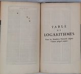 OZANAM Jacques "La Trigonométrie rectiligne et sphérique où il est traité de la construction des Tables de Sinus, Tangentes, Sécantes, et Logarithmes"