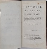 BUFFON Georges-Louis Leclerc, comte de "Histoire naturelle des Minéraux" [Complet en 9 volumes]