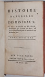 BUFFON Georges-Louis Leclerc, comte de "Histoire naturelle des Minéraux" [Complet en 9 volumes]