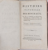 BUFFON Georges-Louis Leclerc, comte de "Histoire naturelle des Minéraux" [Complet en 9 volumes]