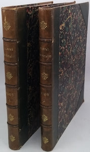 [Collectif - Recueil de journaux reliés] "Journal des Voyages et des aventures de terre et de mer" 2 Volumes année complète 1903