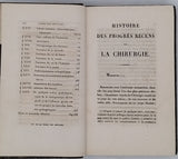 RICHERAND Anthelme [M. le Chevalier] "Histoire des progrès récens de la chirurgie"