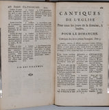 [Anonyme] "Les Pseaumes de David et Cantiques de l'Eglise, traduit nouvellement en François avec des courtes notes ou Explications Littérales, Historiques et Morales tirées des Autheurs sacrés & de S. Jérôme"