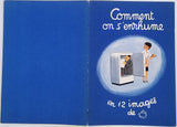 BELLUS Jean "Comment on s'enrhume en 12 images de Jean Bellus" [Plaquette publicitaire Calendrier 1954 COMPLET]