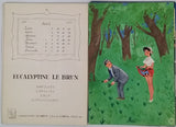 BELLUS Jean "Comment on s'enrhume en 12 images de Jean Bellus" [Plaquette publicitaire Calendrier 1954 COMPLET]