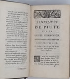 Anonyme [DUSAULT Jean-Paul] "Entretiens avec Jesus-Christ dans le très S. Sacrement de l'autel. Contenans divers exercices de piété pour honorer ce divin Mystere, & pour s'en approcher dignement"