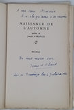 d'ARBAUD Joseph "Naissance de l'automne - Espelisoun de l'autounado"