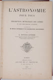 BOVIER-LAPIERRE Gaspard "L'Astronomie pour tous ou description méthodique des astres et des phénomènes célestes accompagnée de détails historiques et de considérations philosophiques"