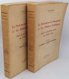 EGRET Jean "Le Parlement de Dauphiné et les Affaires Publiques dans la deuxième moitié du XVIIIe siècle - Tome 1 : L'opposition parlementaire (1750-1775) -Tome 2 : Le Parlement et la Révolution dauphinoise (1775-1790)"