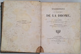 DELACROIX Nicolas "Statistique du département de la Drôme - Nouvelle édition"