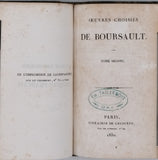 BOURSAULT Edme "Oeuvres choisies" 2 tomes en 1 volume