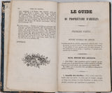 COLLIN Sylvestre Antoine (Curé de Tomblaine) "Le guide du propriétaire d'abeilles"