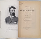 LUMBROSO Albert "Souvenirs sur Maupassant - Sa dernière maladie, sa mort. Avec des lettres inédites communiquées par Madame Laure de Maupassant et des notes recueillies parmi les amis et les médecins de l'écrivain - Portraits, autographes, instantanés"