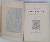 MAIGNIEN Edmond "Catalogue des incunables de la Bibliothèque municipale de Grenoble"